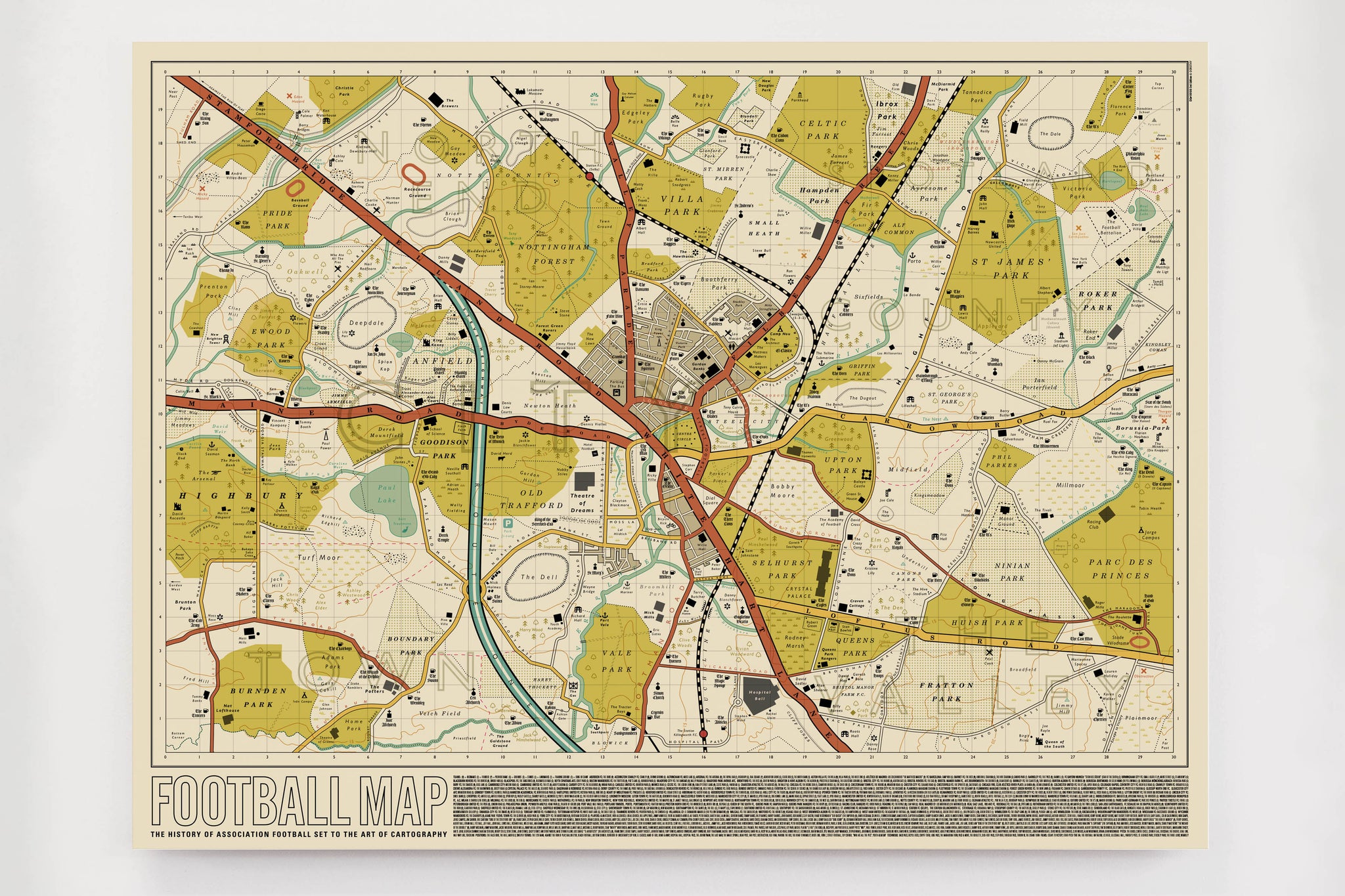 Football Map - Original Open Edition