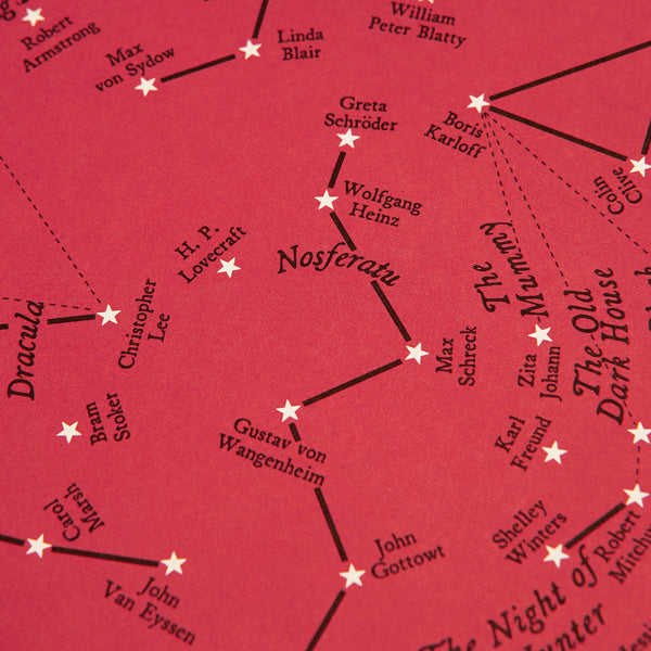 Horror Star Chart - Horror Movie Print – Dorothy